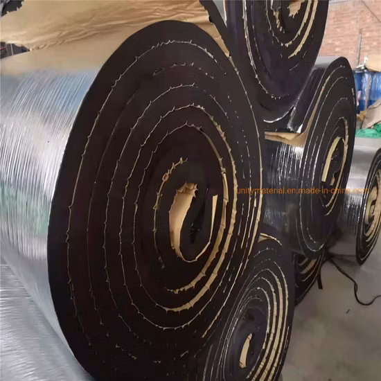 EPDM-Gummi-Kunststoffplatten, feuerfester, flammfester/feuerhemmender Schaumstoff, Wärmeschwamm, Wärmedämmplatte mit Verbundaluminiumfolienfurnier und beschichtetem Aufkleber